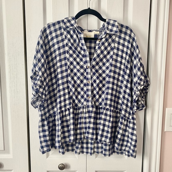 Maeve flounced gingham blouse - Picture 3 of 8